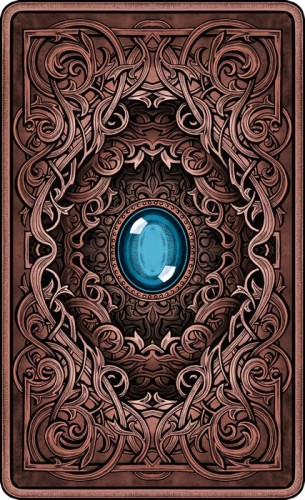 The Dark Mansion Tarot deck - Standard 12cm Version 4th. Edition - Gold edges, brown reverse of cards